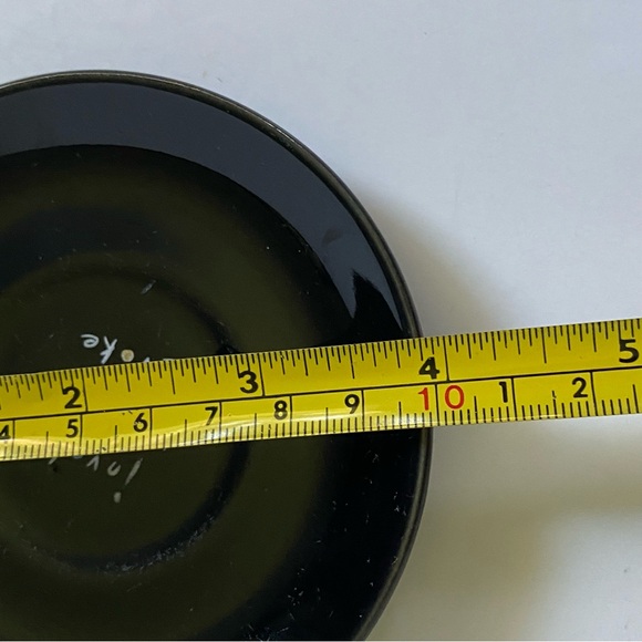 Cirque Du Soleil Expresso Cup and Saucer Black Invoke Provoke Evoke Ceramic - Picture 8 of 16